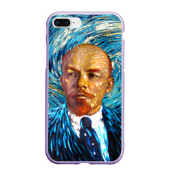 Чехол для iPhone 7Plus/8 Plus матовый Ленин по мотивам Ван Гога