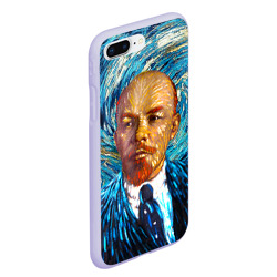 Чехол для iPhone 7Plus/8 Plus матовый Ленин по мотивам Ван Гога - фото 2
