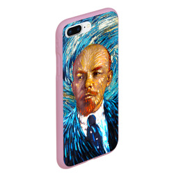 Чехол для iPhone 7Plus/8 Plus матовый Ленин по мотивам Ван Гога - фото 2