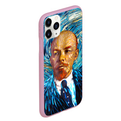Чехол для iPhone 11 Pro Max матовый Ленин по мотивам Ван Гога - фото 2