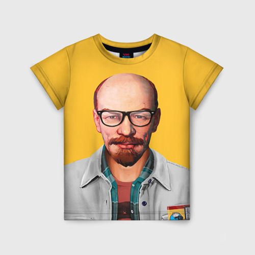 Детская футболка 3D Ленин хипстер