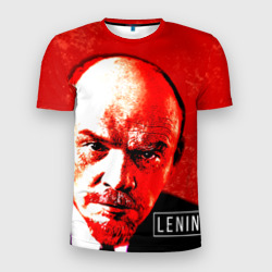 Мужская футболка 3D Slim Ленин