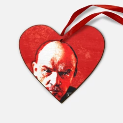 Деревянная игрушка Сердце Ленин