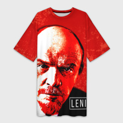 Платье-футболка 3D Ленин