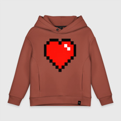 Детское худи Oversize хлопок Minecraft сердце