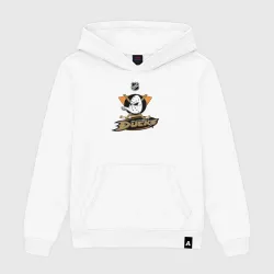 Женская толстовка хлопок Anaheim Ducks Black