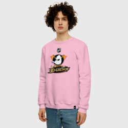 Мужской свитшот хлопок Anaheim Ducks Black - фото 2