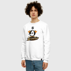 Мужской свитшот хлопок Anaheim Ducks Black - фото 2