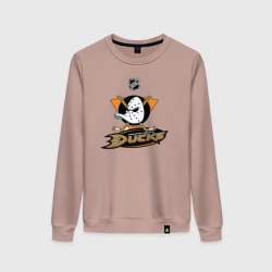 Женский свитшот хлопок Anaheim Ducks Black