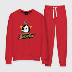 Женский костюм хлопок Anaheim Ducks Black