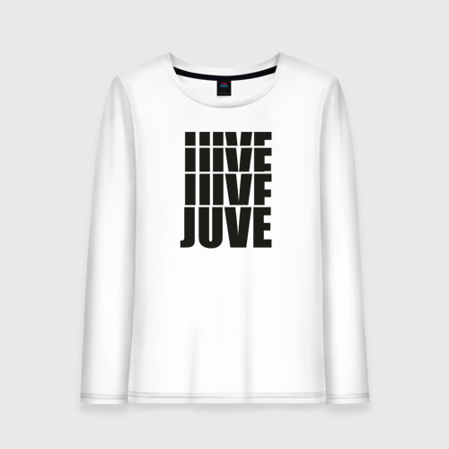 Женский лонгслив хлопок Juve black, цвет белый