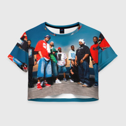 Женская футболка Crop-top 3D Wu-Tang Clan