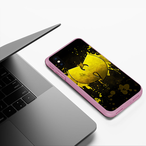 Чехол для iPhone XS Max матовый Wu-Tang Clan, цвет розовый - фото 5