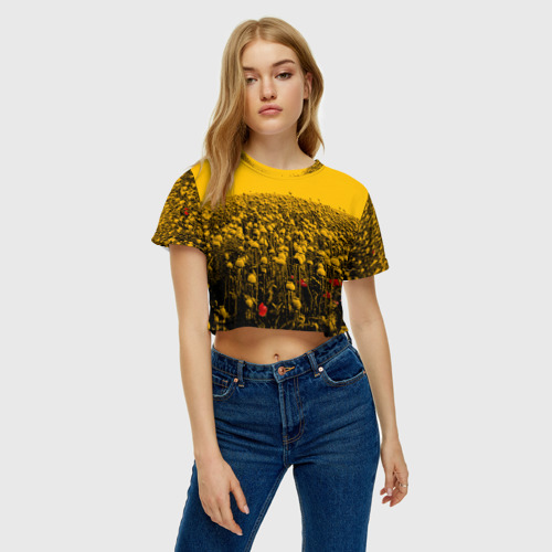 Женская футболка Crop-top 3D Wu-Tang Clan, цвет 3D печать - фото 4