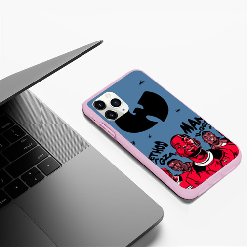 Чехол для iPhone 11 Pro Max матовый Wu-Tang Clan, цвет розовый - фото 5