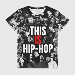 Женская футболка 3D Hip hop