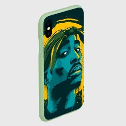 Чехол для iPhone XS Max матовый 2pac - фото 2