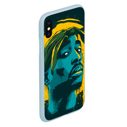 Чехол для iPhone XS Max матовый 2pac - фото 2