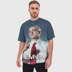 Мужская футболка oversize 3D Eminem - фото 2