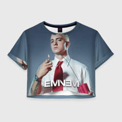 Женская футболка Crop-top 3D Eminem