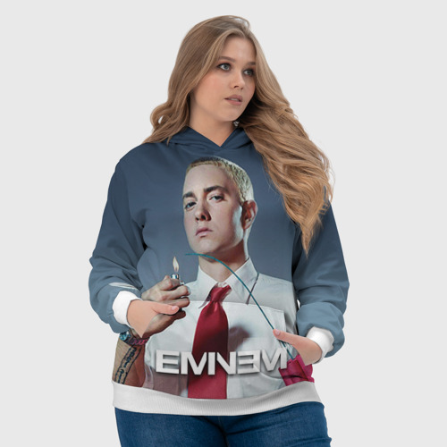 Женская толстовка 3D Eminem, цвет 3D печать - фото 6