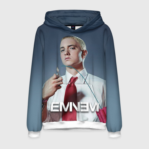 Мужская толстовка 3D Eminem, цвет белый