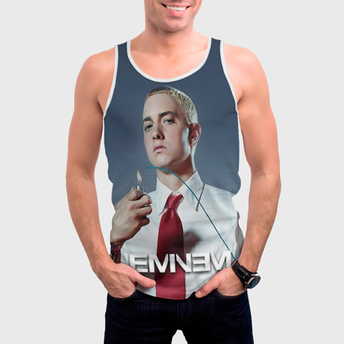 Мужская майка 3D Eminem, цвет 3D печать - фото 3