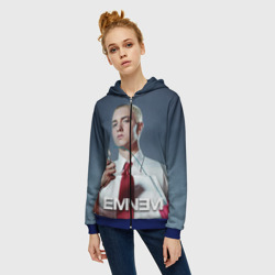 Женская толстовка 3D на молнии Eminem - фото 2