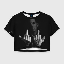 Женская футболка Crop-top 3D Eminem