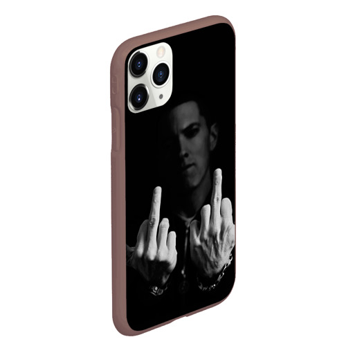 Чехол для iPhone 11 Pro Max матовый Eminem, цвет коричневый - фото 3
