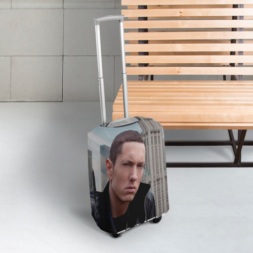 Чехол для чемодана 3D Eminem, цвет 3D печать - фото 3