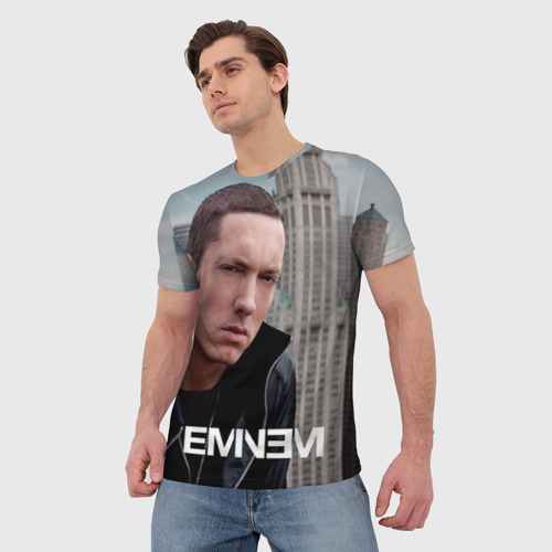 Мужская футболка 3D Eminem, цвет 3D печать - фото 3