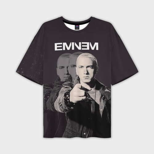 Мужская футболка oversize 3D Eminem, цвет 3D печать