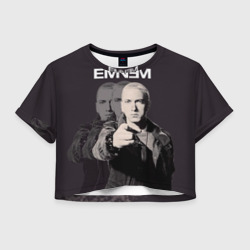 Женская футболка Crop-top 3D Eminem