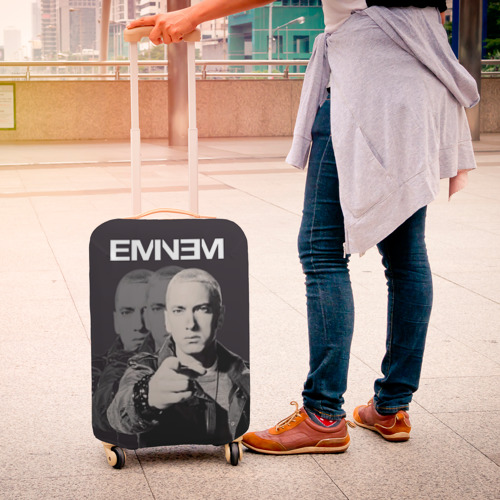 Чехол для чемодана 3D Eminem, цвет 3D печать - фото 4