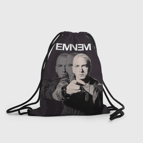 Рюкзак-мешок с принтом Eminem, вид спереди №1