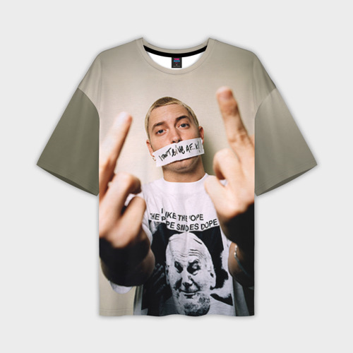 Мужская футболка oversize 3D Eminem, цвет 3D печать