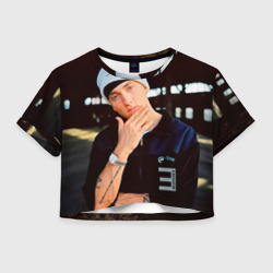 Женская футболка Crop-top 3D Eminem