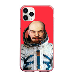 Чехол для iPhone 11 Pro Max матовый Ленин космонавт
