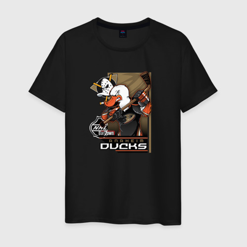 Мужская футболка хлопок Anaheim Ducks, цвет черный