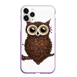 Чехол для iPhone 11 Pro Max матовый Сова из кофе