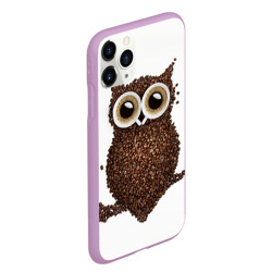 Чехол для iPhone 11 Pro Max матовый Сова из кофе - фото 2