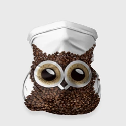 Бандана-труба 3D Сова из кофе