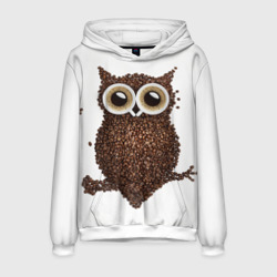 Мужская толстовка 3D Сова из кофе
