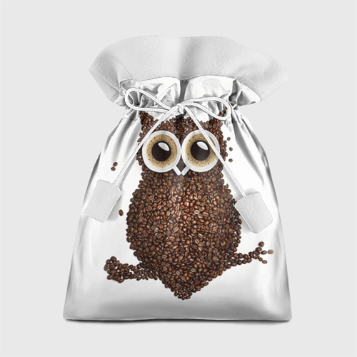 Подарочный 3D мешок Сова из кофе