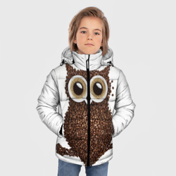 Зимняя куртка для мальчиков 3D Сова из кофе - фото 2