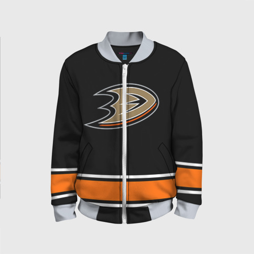 Детский бомбер 3D Anaheim Ducks Selanne, цвет серый