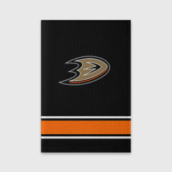 Обложка для паспорта матовая кожа Anaheim Ducks Selanne