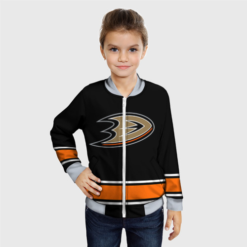 Детский бомбер 3D Anaheim Ducks Selanne, цвет серый - фото 3