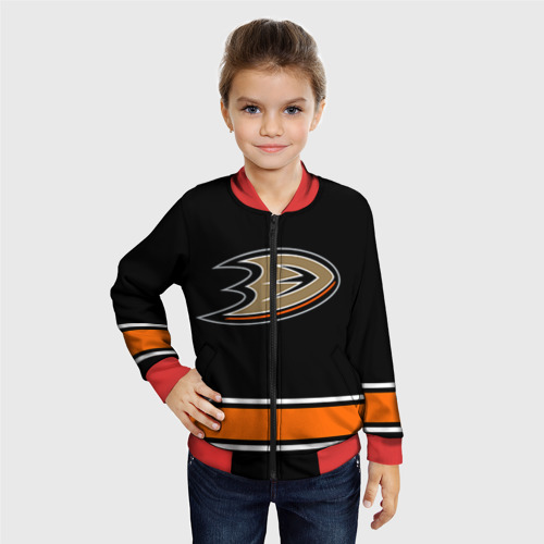 Детский бомбер 3D Anaheim Ducks Selanne, цвет красный - фото 3